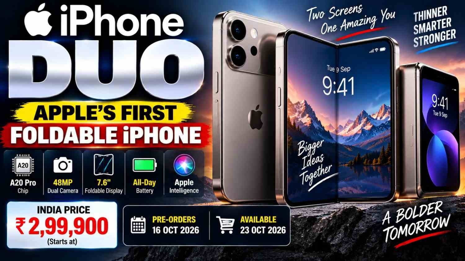 iphone duo 2026: Price in India, Launch Date, Specifications, Camera, Battery and Full Details