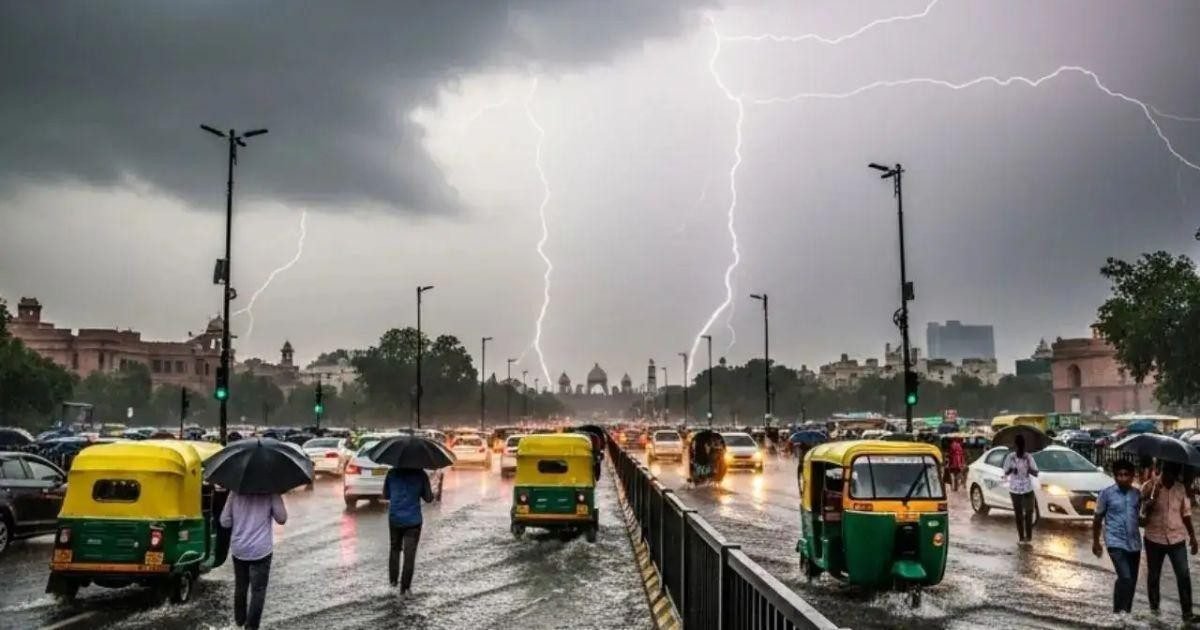 Delhi-NCR heavy rain and thunderstorms on 12 October 2026