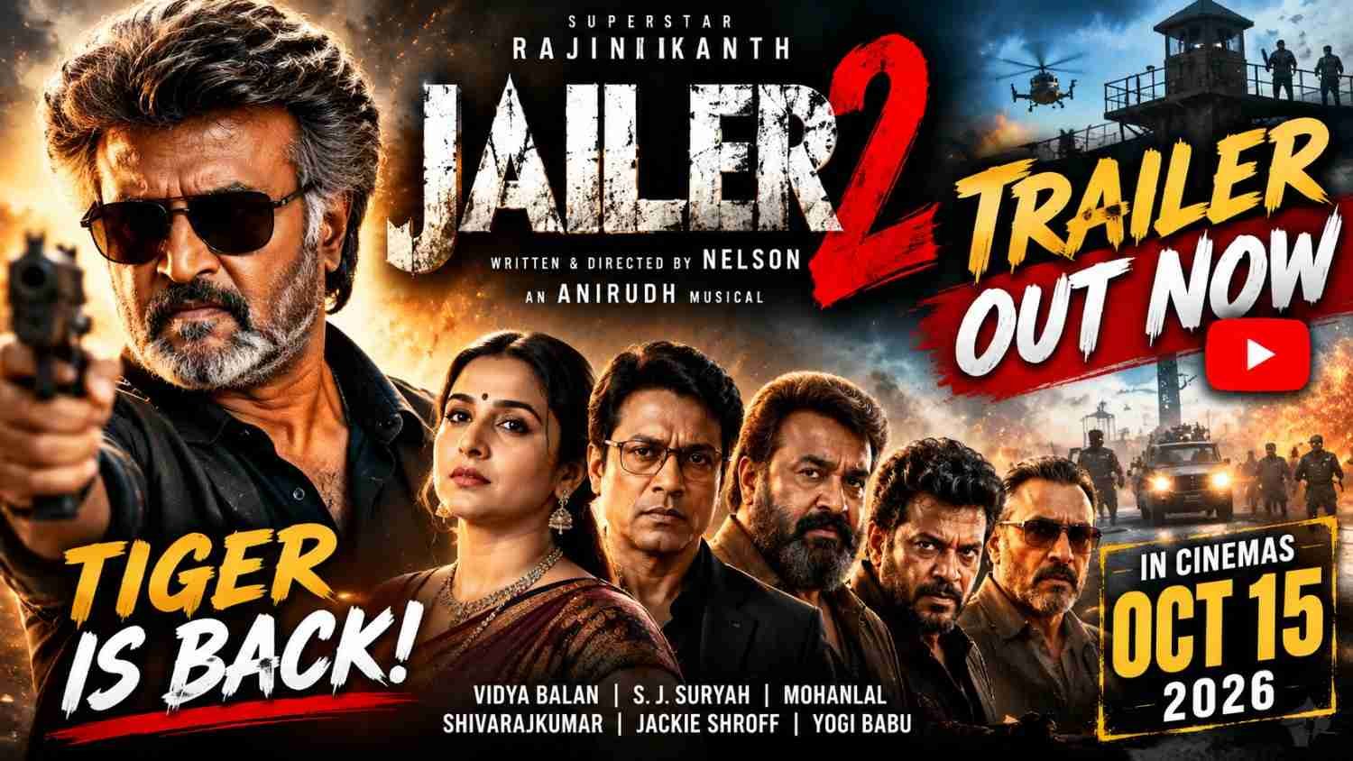 Jailer 2 Official Trailer Out: Rajinikanth Returns as Tiger, Release Date, Cast & Latest News