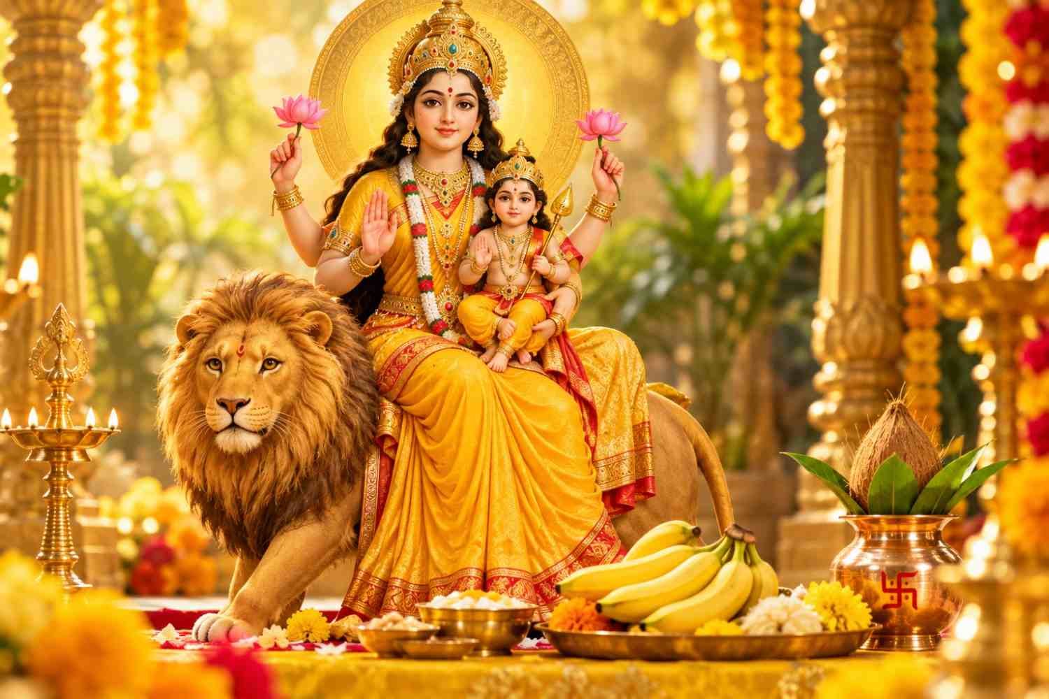 Navratri Day 5 Maa Skandamata 2026: Puja, Mantra & Bhog